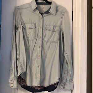 Free People button down blouse